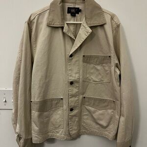 Double RRL Ralph Lauren Men's Beige Shirt Coat/Jacket